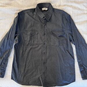 Taylor Stitch - The Saddler Shirt in Washed Coal 46 (XXL)